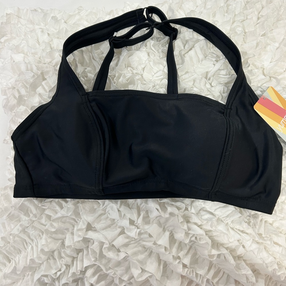💰PRICE⬇️ 
 Yummie -  Gaia Square Neck Bikini Top - Black - size 6 - Picture 2 of 9